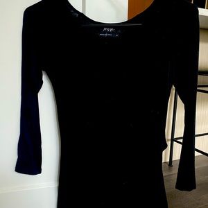 Nasty Gal Open Back 3/4 Sleeve Top